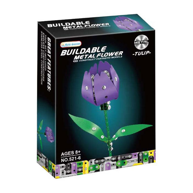 Metal construction set tulip