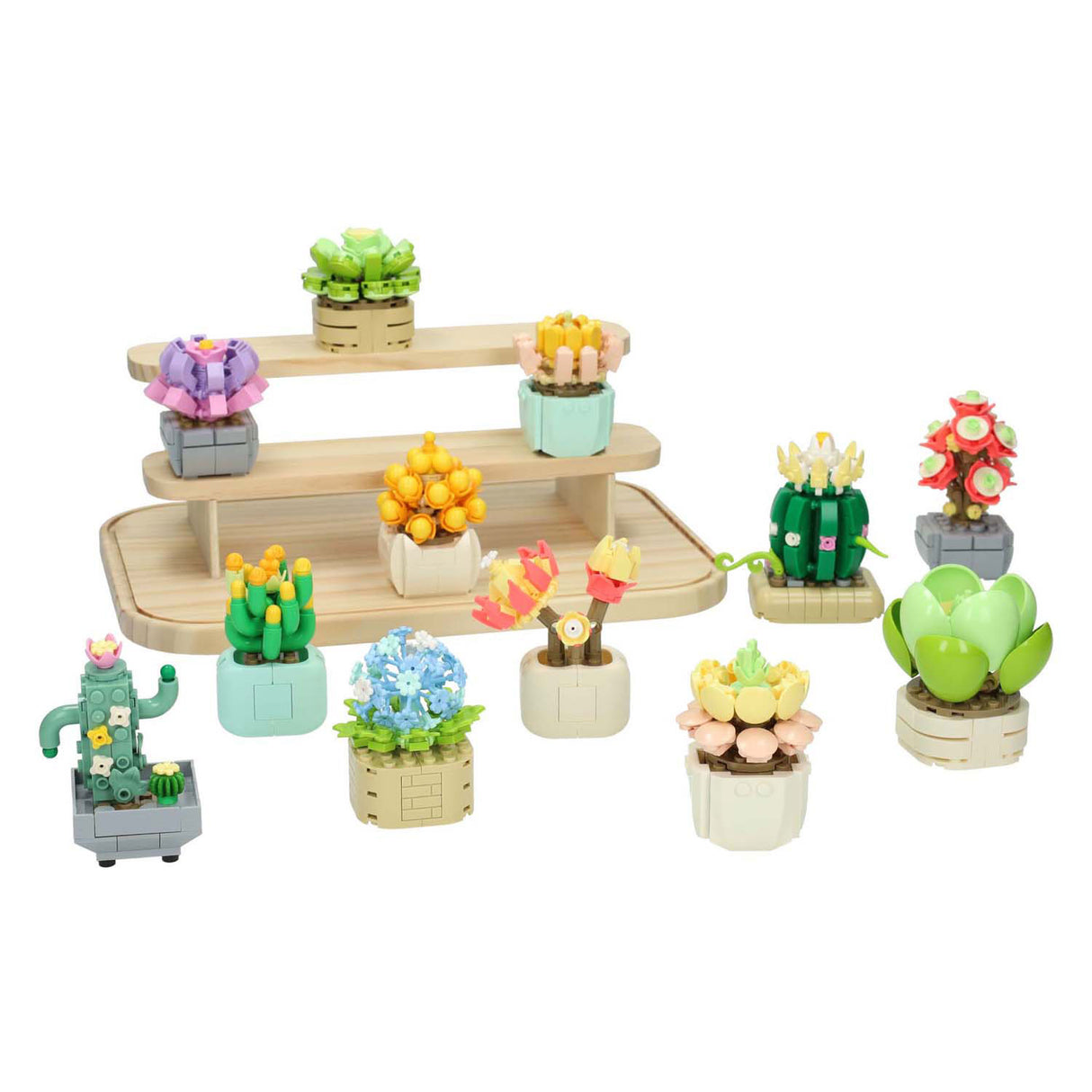 Flower display construction kit