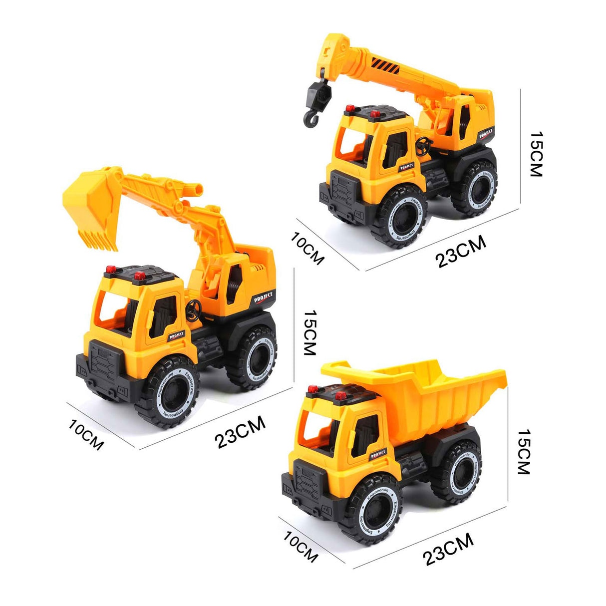 Construction vehicles - 3 pcs