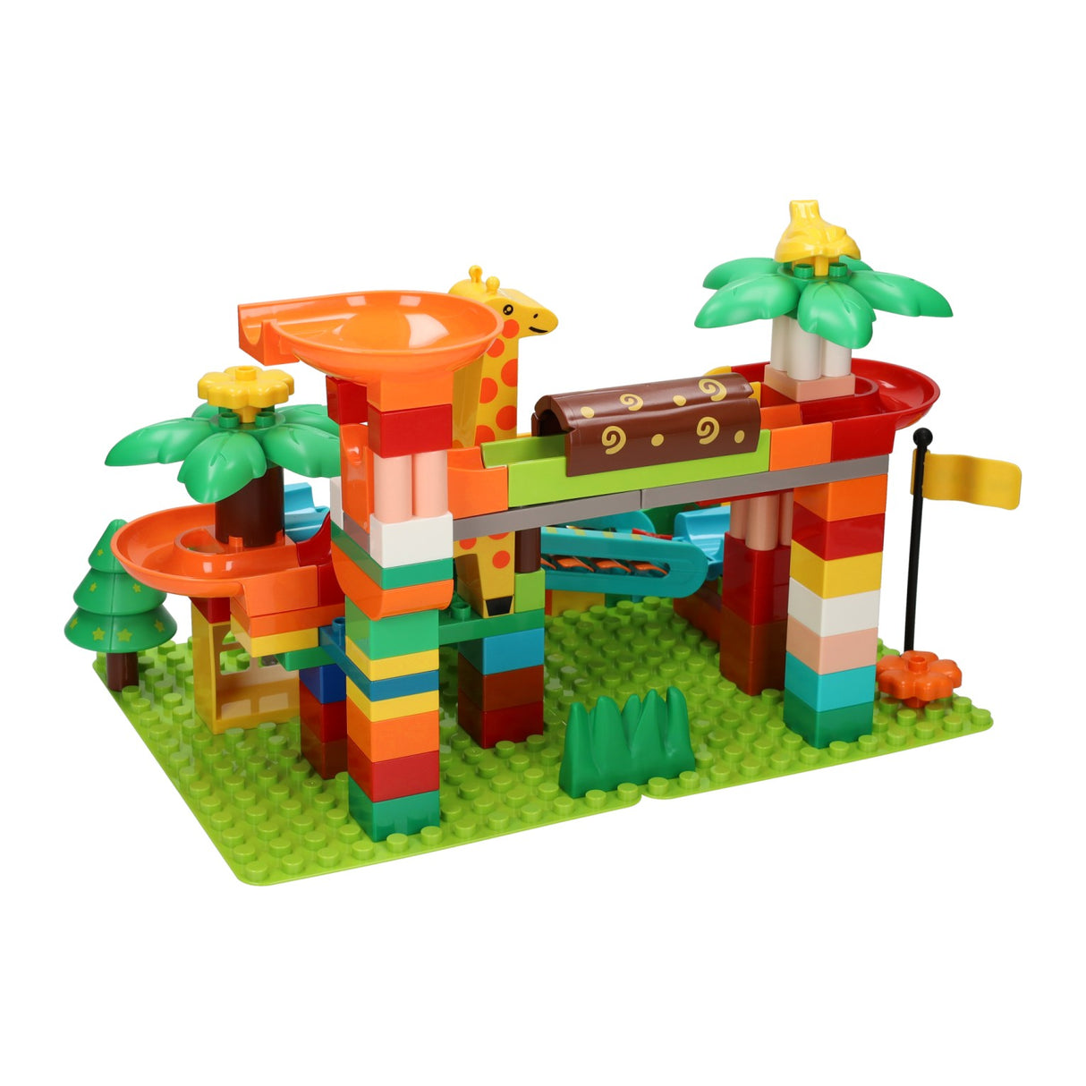 Building blocks musical ball track jungle - 109 pcs.