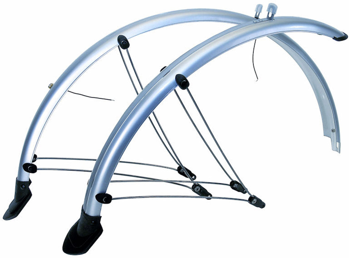 Fender Set 28 PVC 45 mm argent avec guide de câble d'alimentation