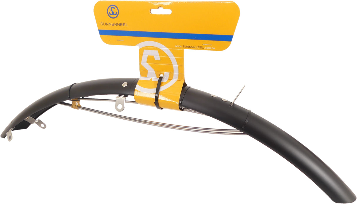 Front mudguard 28 plastic 45 mm - matt black