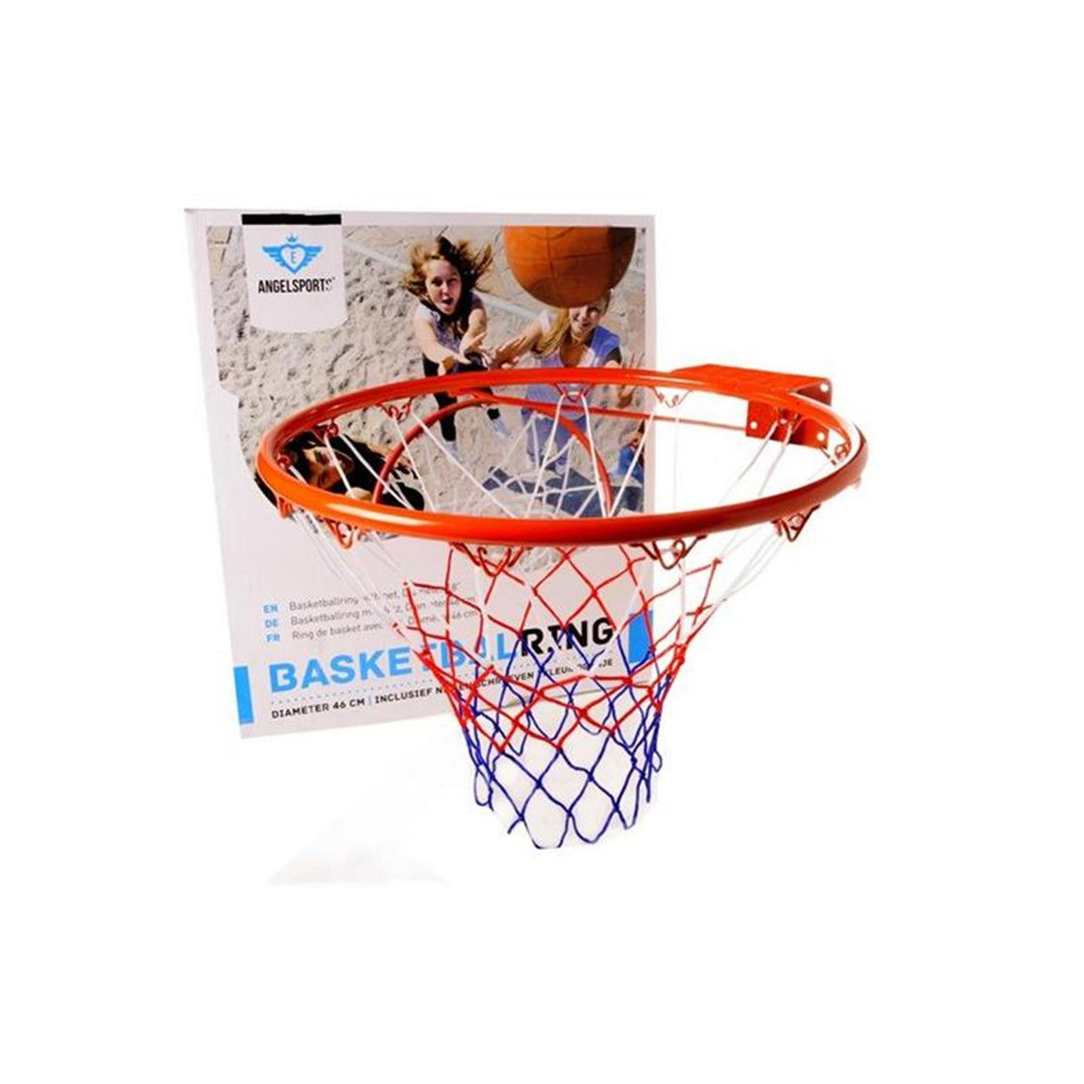 Basketball hoop with net