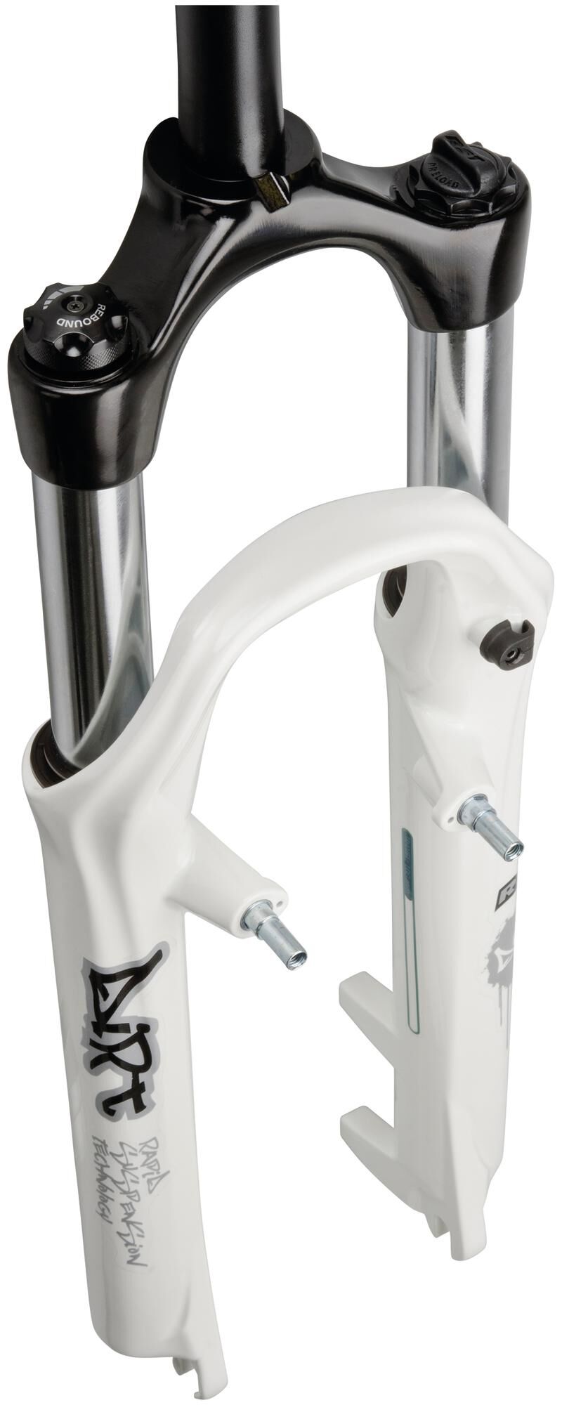Rst suspension fork dirt ra 100 26 susp.fork dirt ra 100 26 white