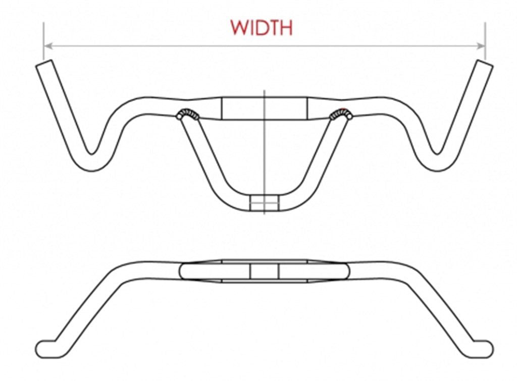 Satori send MTB Firebird Ø31.8mm 440mm Matt Black