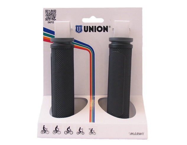 2-component Gray Black Open 128mm cutting edge including matte black bar end cap