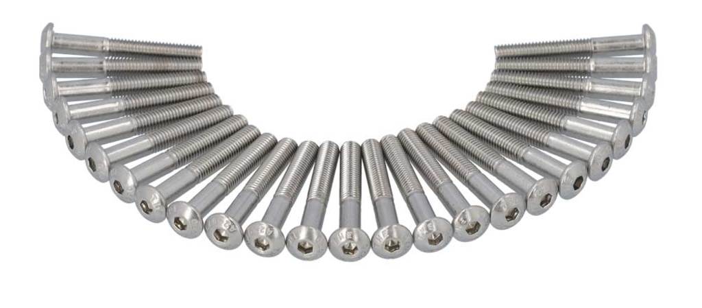 Anp bolt m5x35 hexagon socket stainless steel iso7380-1 a2-070 ds a 25