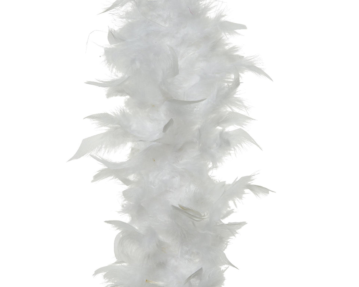 Decoris boa piuma bianco ø15x150cm