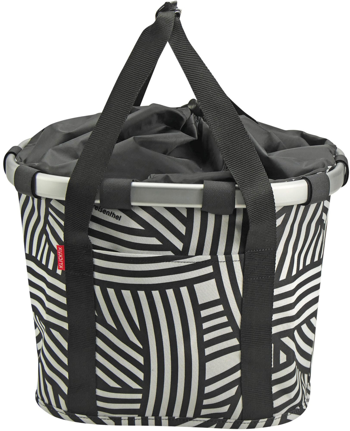Klickfix rixen kaul shopper bag bikebasket shop.bag rk bikebasket zebra