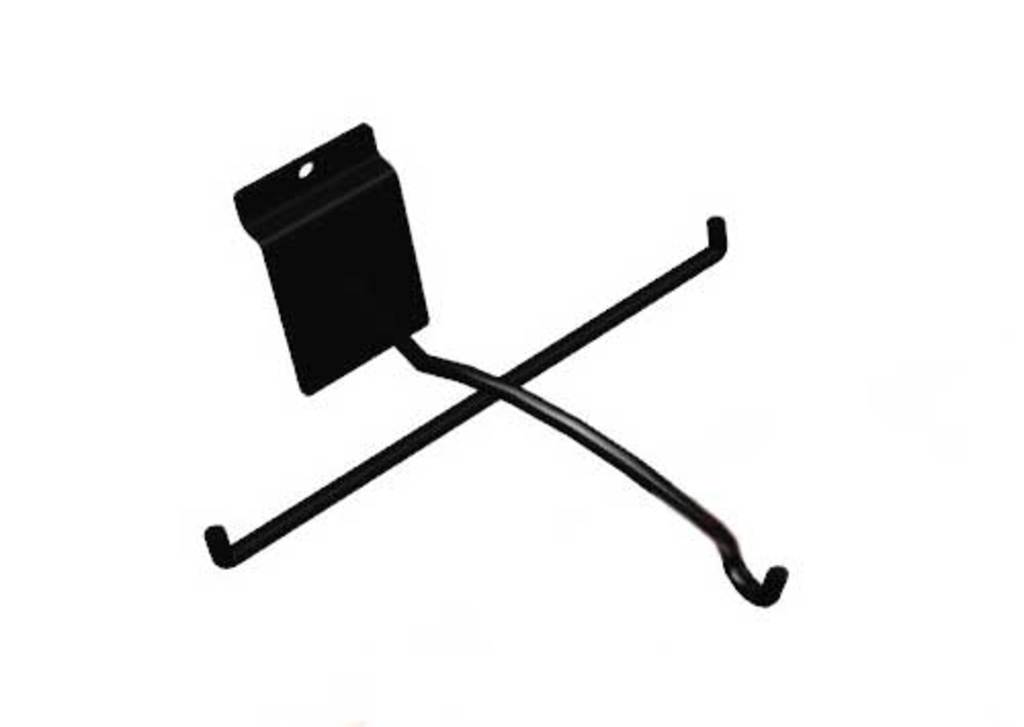 Unbranded shelving unit glasses holder slat wall black 9005