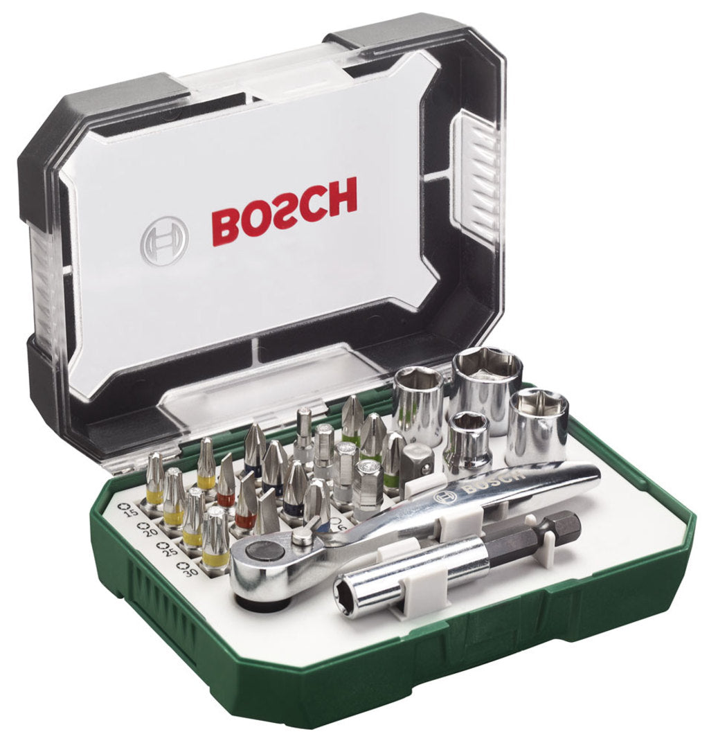 Bosch grs mini bit ratchet set 26 pcs