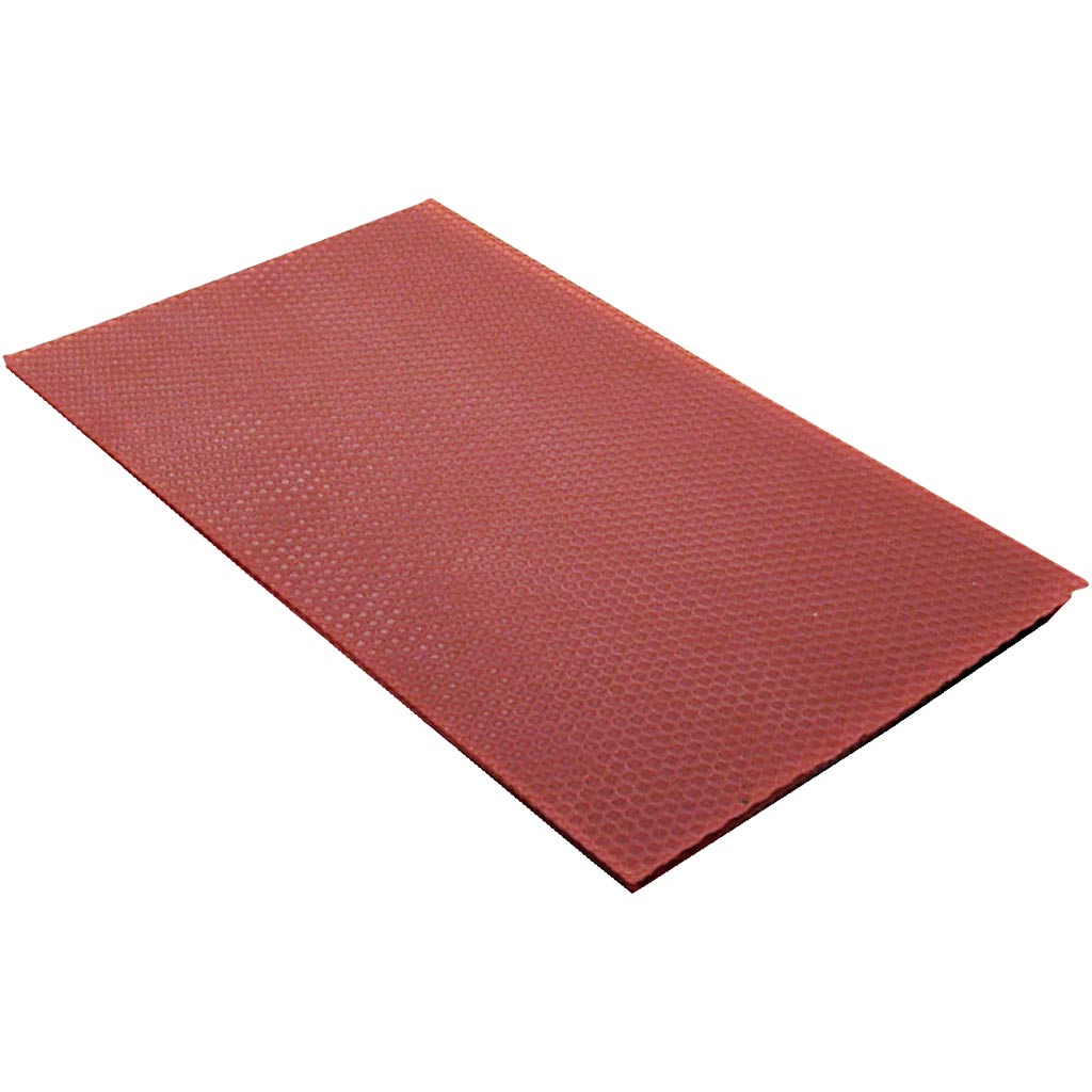 Beeswax sheets, size 20x33 cm, thickness 2 mm, red, 1 piece