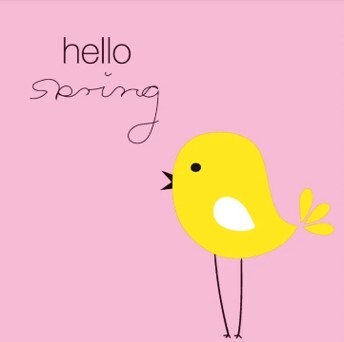 Duni Easter napkin hello spring pink yellow 33x33 cm