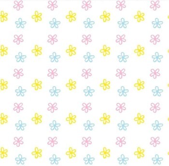 Duni Easter napkin flowers multi 33x33 cm