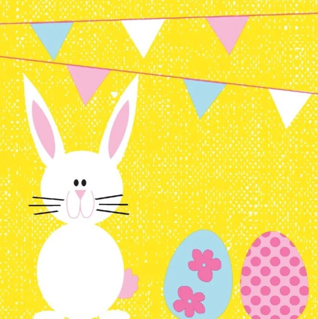 Duni napkins bunny eggs 3-layer 33x33