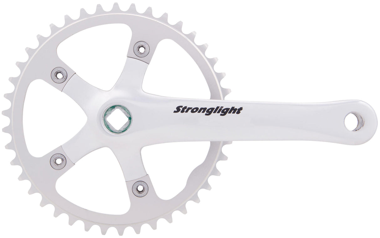 Stronglight crankset impact crankset strongl.impact anodized silver