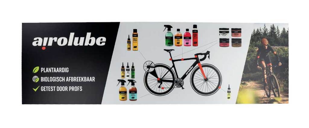 Airolube rack logo foam board 99x30cm