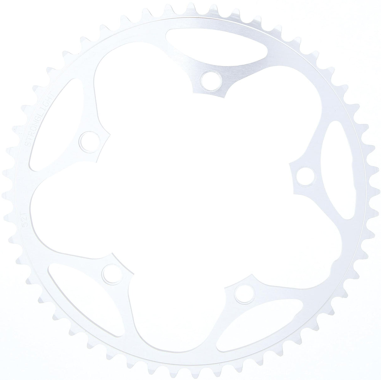Stronglight race chainring chain ring strongl. cd130mm 52t sil.