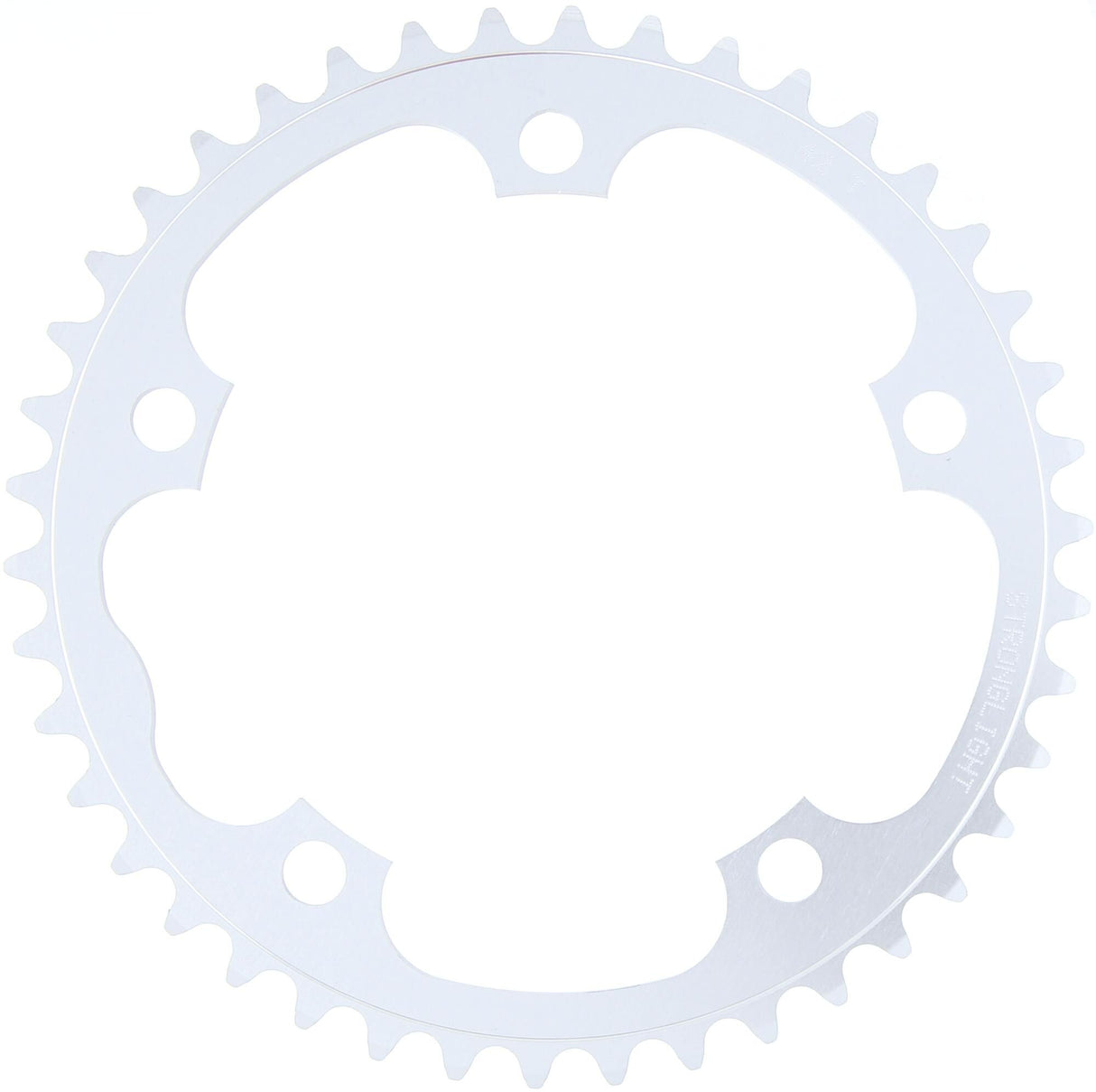 Stronglight race chainring chain ring strongl. cd130mm 42t sil.