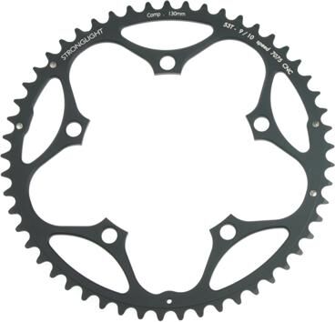 Stronglight chainring zicral 7075 t6 chain ring strongl.zircal 130mm 53t b