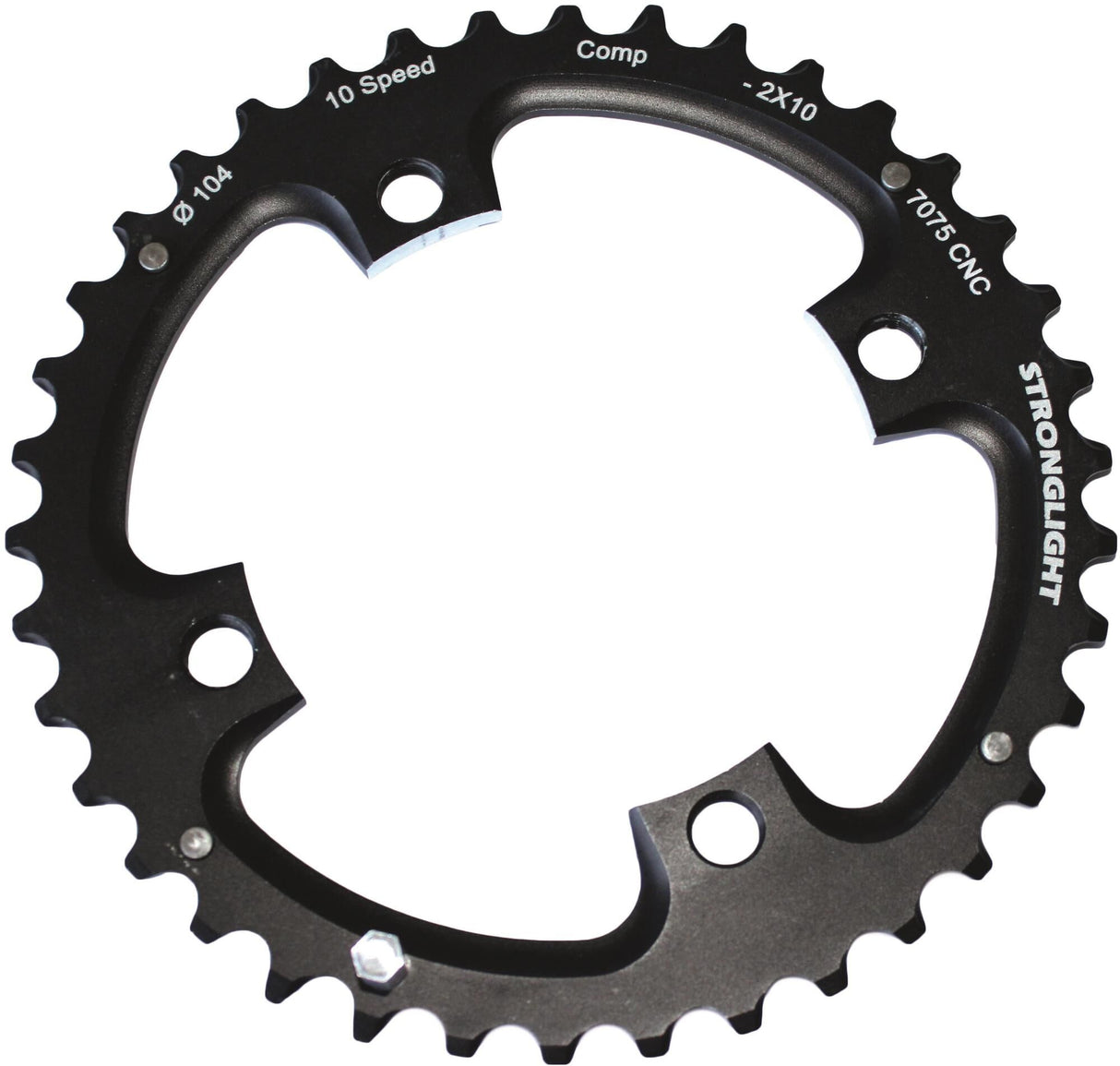 Stronglight chainring mtb chain ring strongl. mtb 38t aluminum black