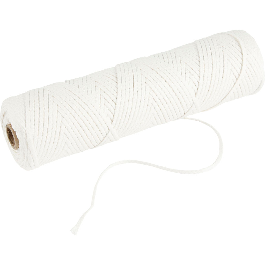 Creative company wick, suitable for dipped candles (dia. 15-22 mm) and cast candles (dia. 40-60 mm), 100 gr, 50 m 1 roll