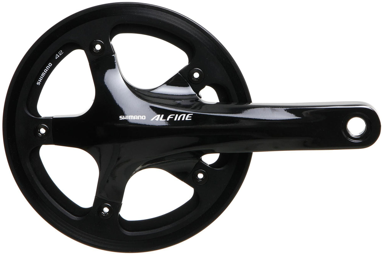 Shimano crankstel alfine fc-s501 crankset shim.alfi.fcs501 42t.170mm ht2 1sp bl.