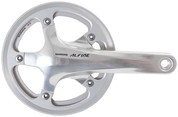 Shimano crankset alfine fc-s501 crankset shim.alfi.fcs501 42t.170mm ht2 1sp sil