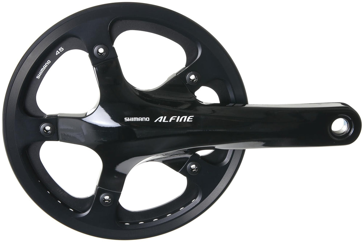 Shimano crankstel alfine fc-s501 crankset shim.alfi.fcs501 45t.170mm ht2 1sp bl.