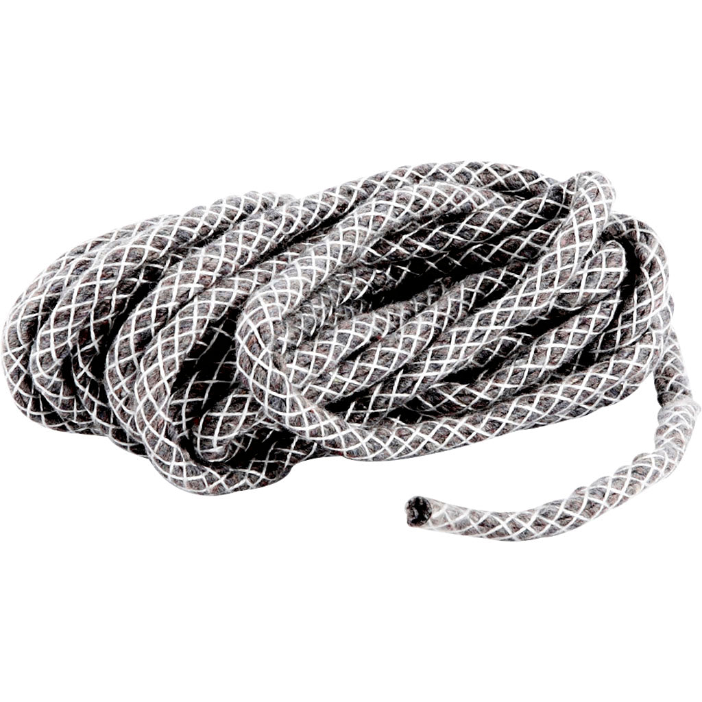 Wick for outdoor candles, suitable for candles with a maximum diameter of 12 cm, thickness 5 mm, 5 m 1 box