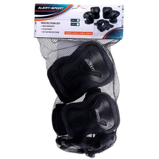 Alert sport skate protection set enfants 3 pièces (taille s) noir