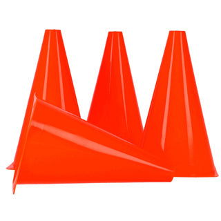 Alert outdoor cones orange (4 pieces) | 6 pieces