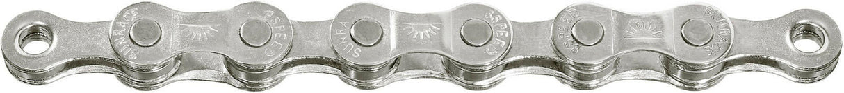 Sunrice Halskette CNM84 - 8 -Geschwindigkeit, 116L, Silber, Stahlradkette