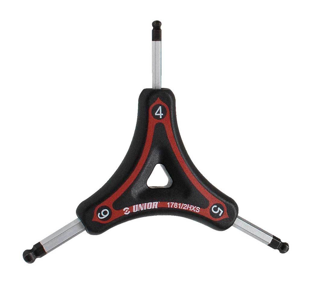 Unior grs inlussleutel y bolkop 4 5 6mm