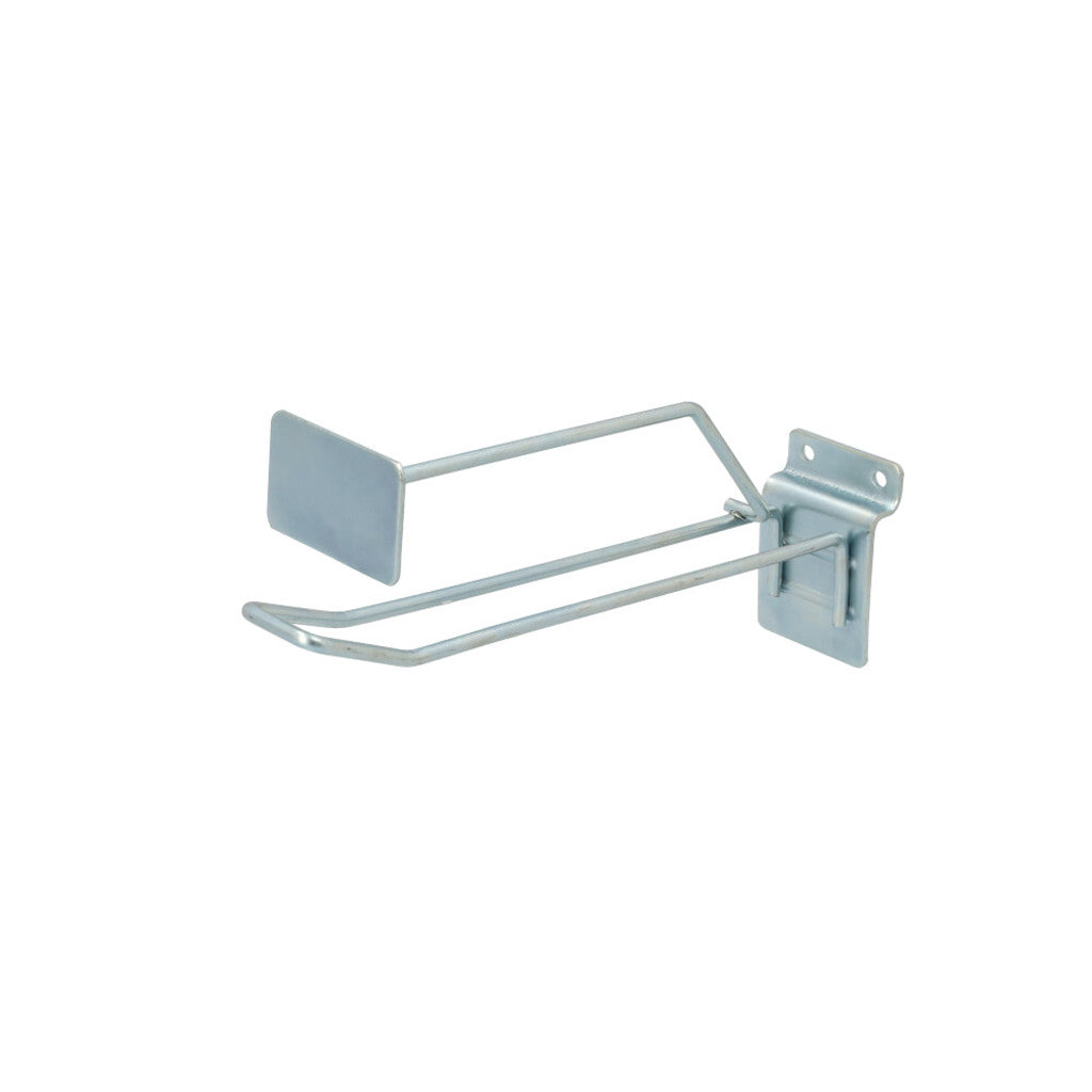 Unbranded shelving hook double slat m label 20cm