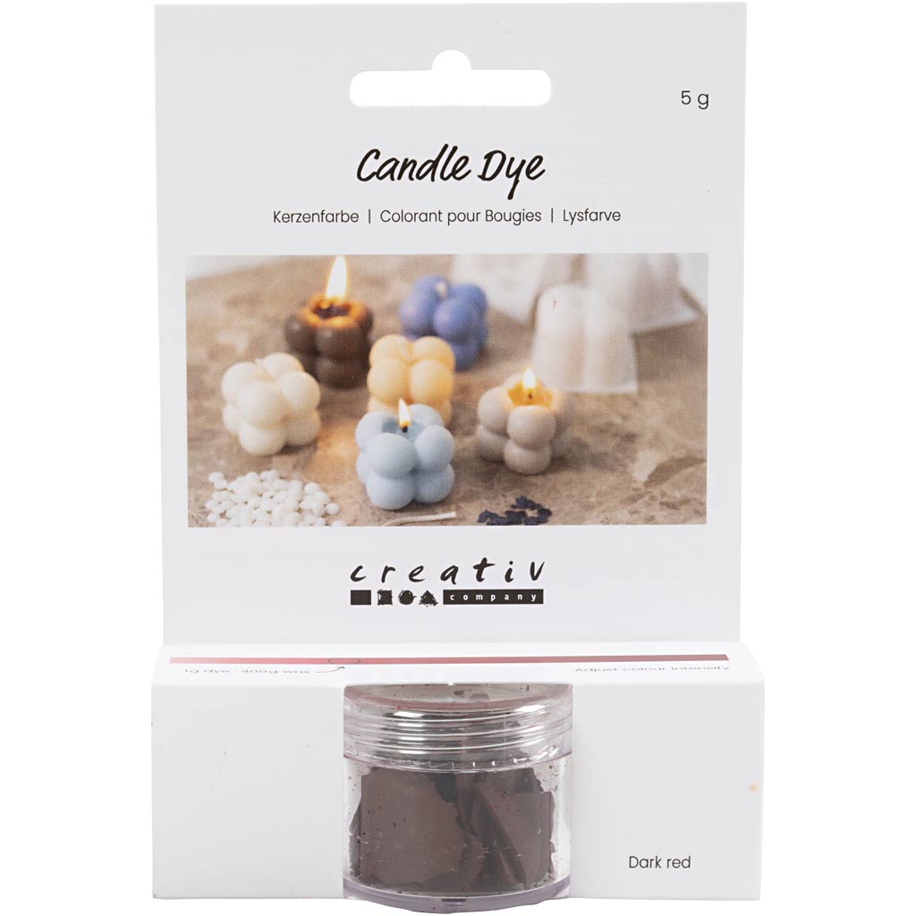 Creativ company candle dye, dark red, 5 gr 1 box