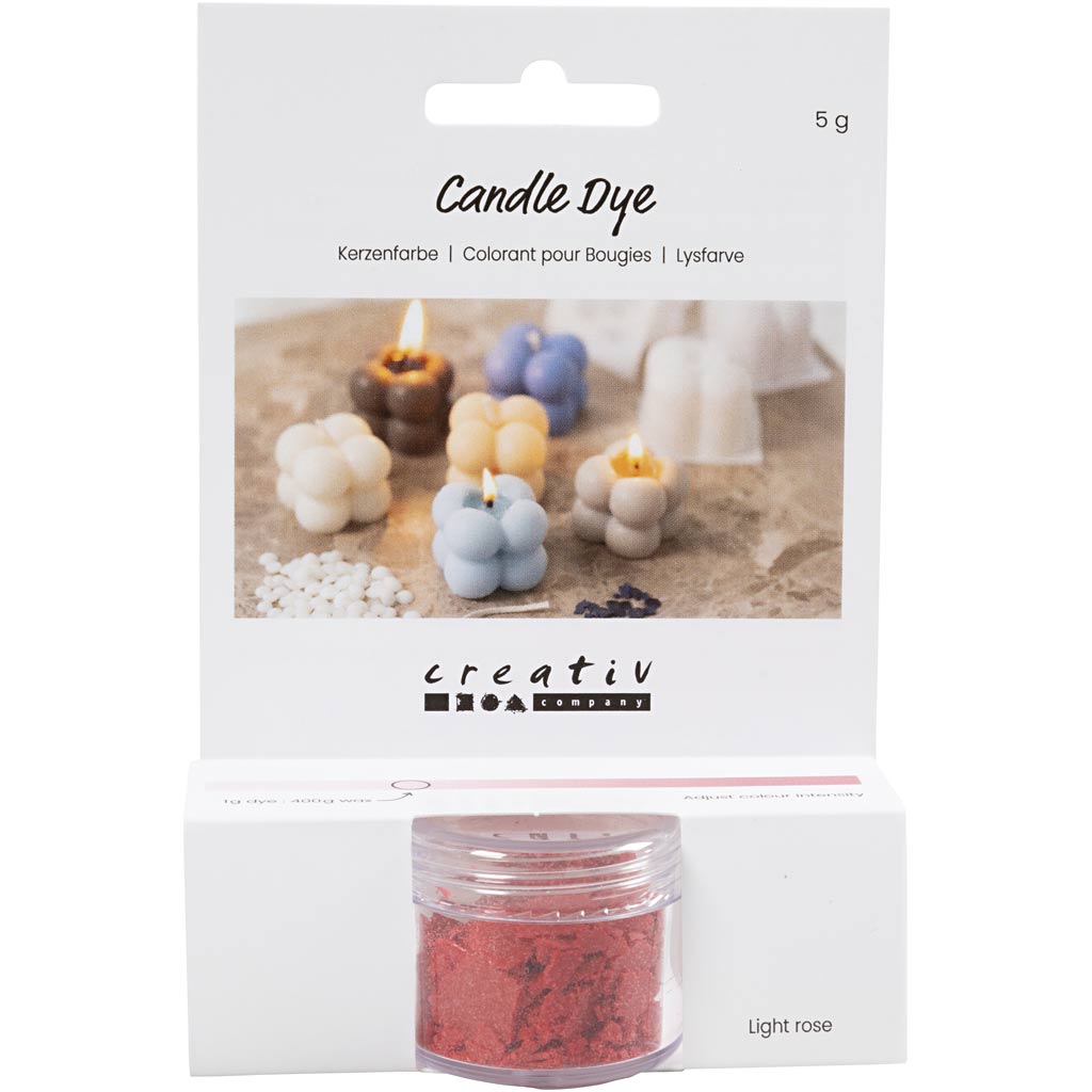 Creativ company candle dye, light pink, 5 gr 1 box