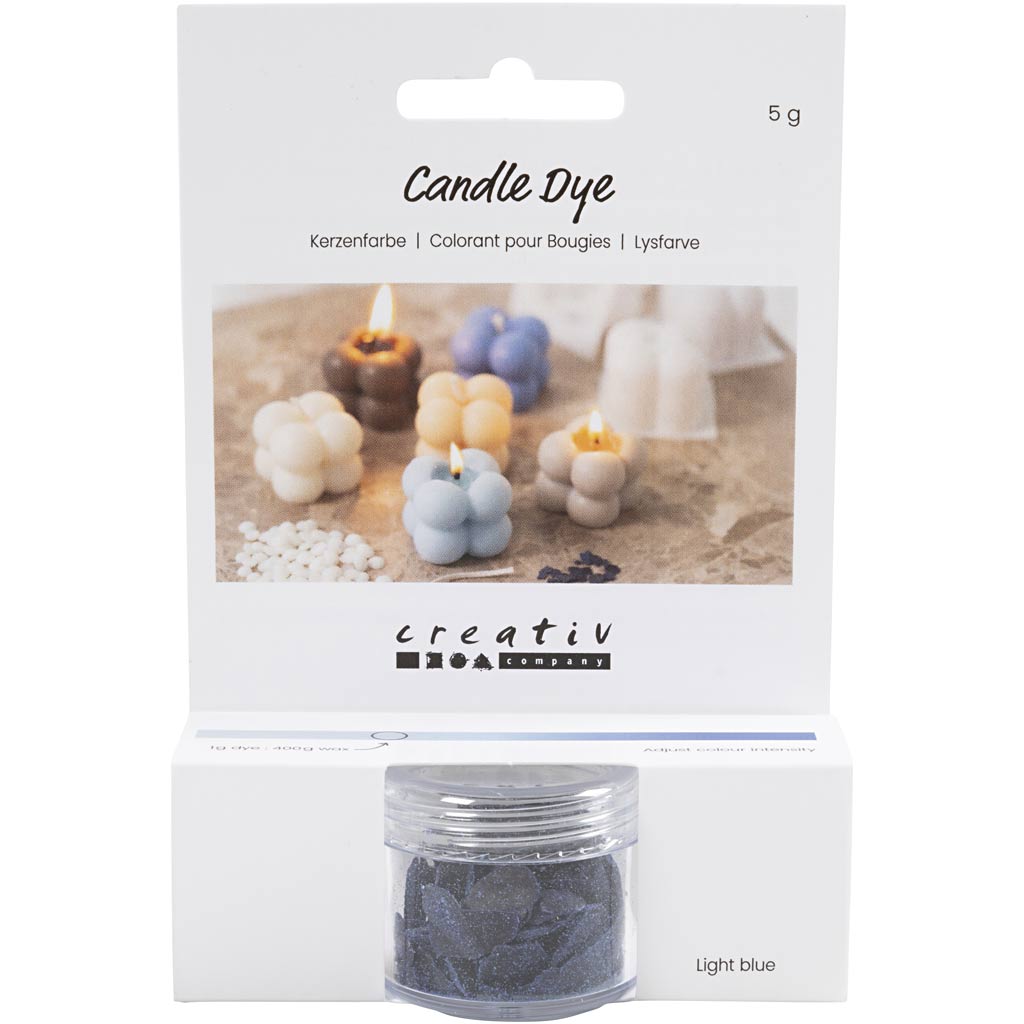 Creativ company candle dye, light blue, 5 gr 1 box