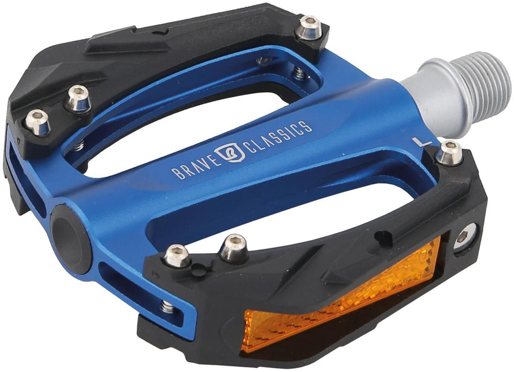 Brave classic pedal stranger pedal brave class. stranger aluminum, blue