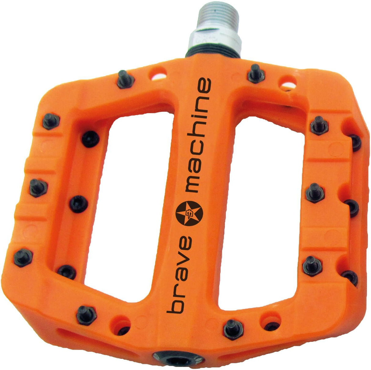 Brave platform pedal dirt light platform pedal dirt light orange
