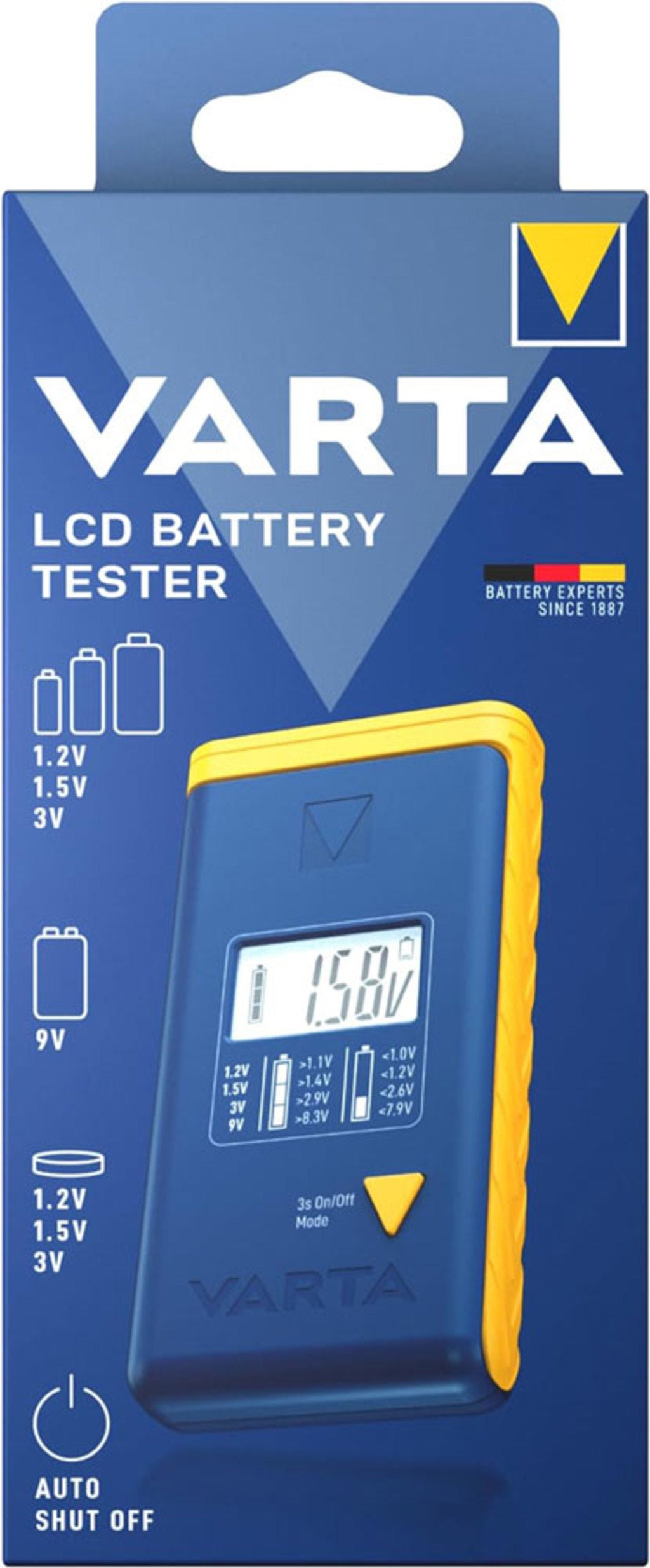 Varta LCD digital battery tester
