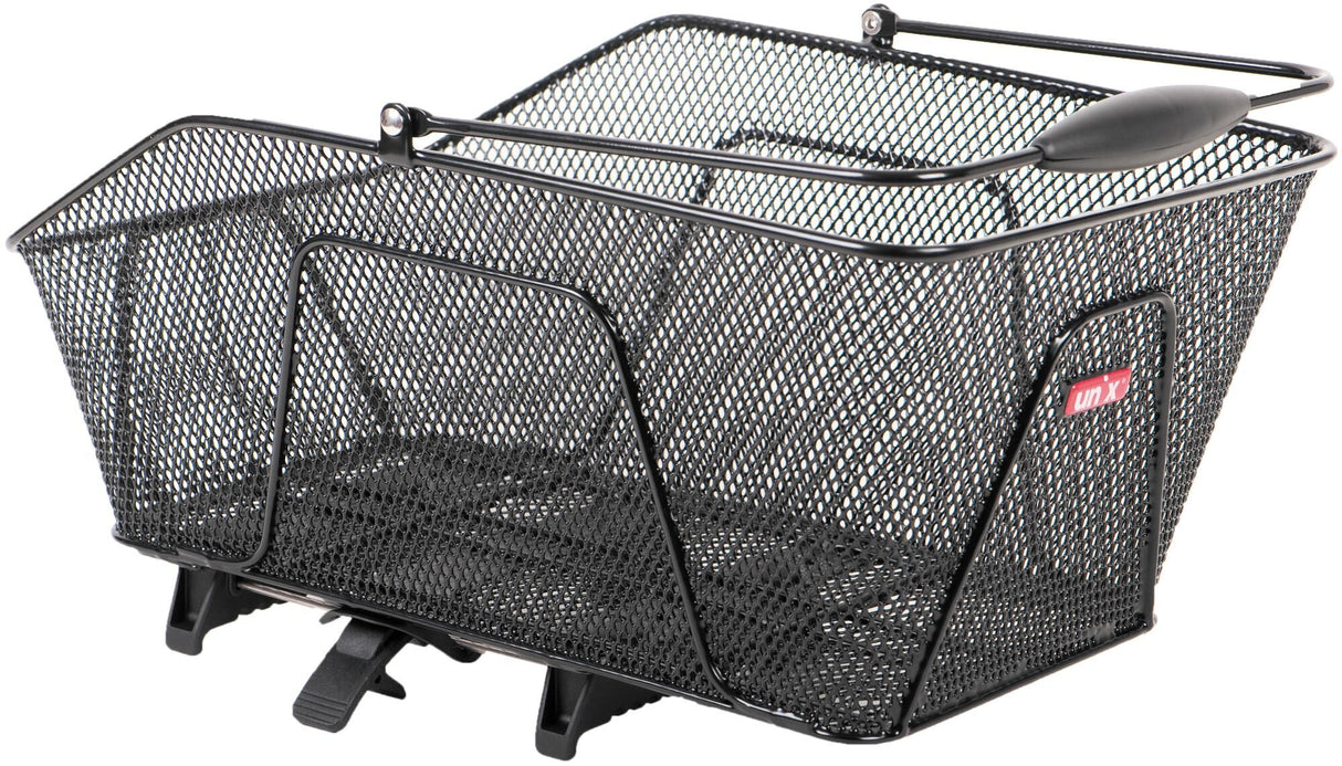 Unix bicycle basket, rear rosetto rear basket rosetto topklip