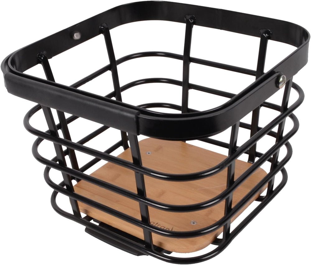 Atranvelo bicycle basket, QB AVS rear basket QB AVS matt black