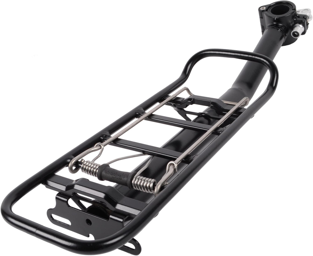 Atranvelo rear rack for Tour 365 seatpost avs. Rear rack at.velo Tour 365 seatpost avs alu