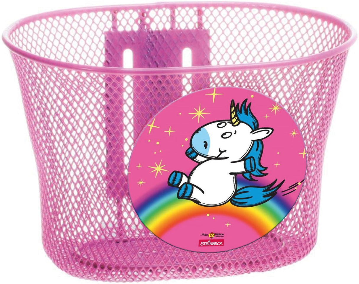 Bike fashion children's bicycle basket, front fr.basket unicorn