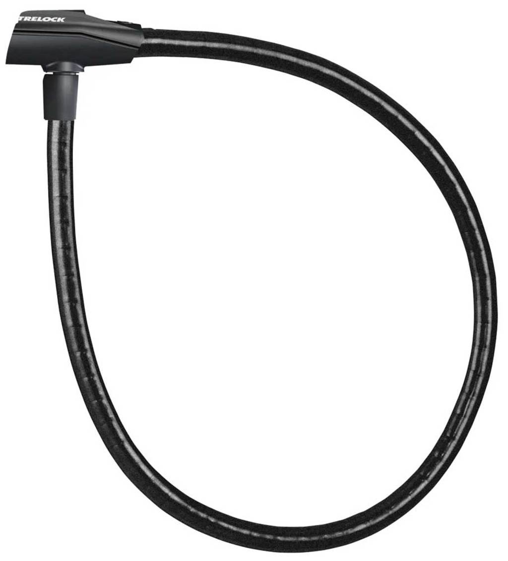 TRELOCK PK BLOQUEO DE CABLE AMORADO 260 100 15 mm Negro