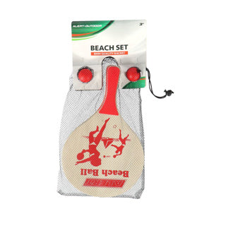 Alert szabadtéri strandlabda készlet fa deluxe | 2 db