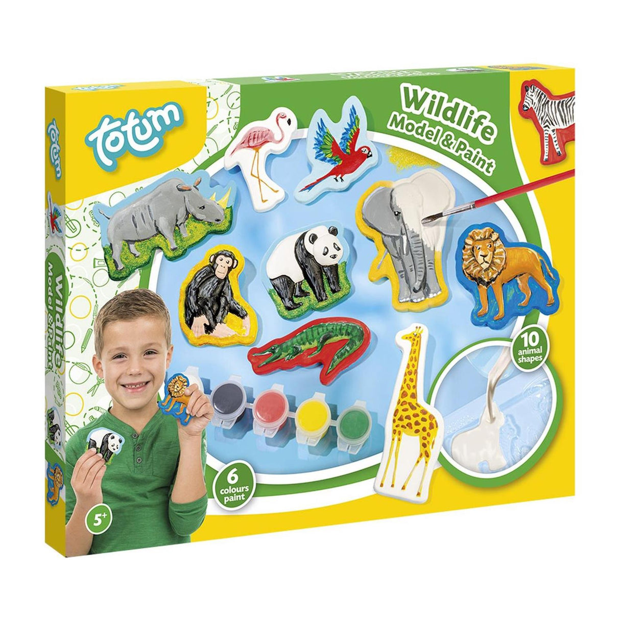 Totum Gips und malen Wildtiere