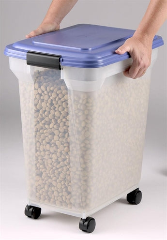 Pojemnik do przechowywania hermetyczny przezroczysty błękit