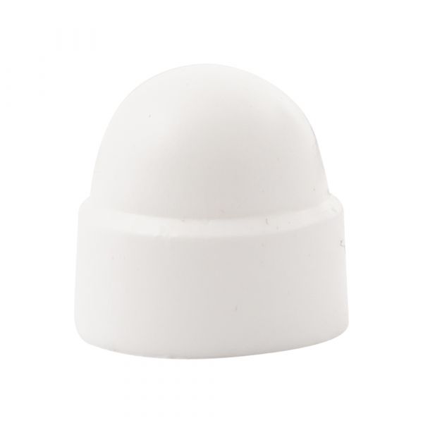 Cover cap nut m6 white plastic tub 50 pcs.
